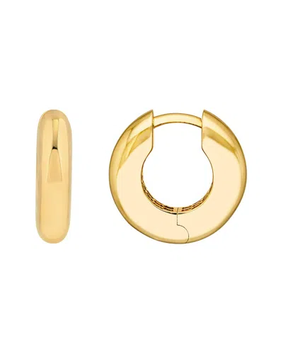 Hawley St Polished Round Hoop Earrings In Brown