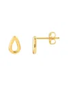 Hawley St 3d Open Teardrop Stud Earrings In Gold