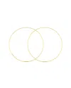 Hawley St 75mm Endless Wire Hoop Earrings In Gold