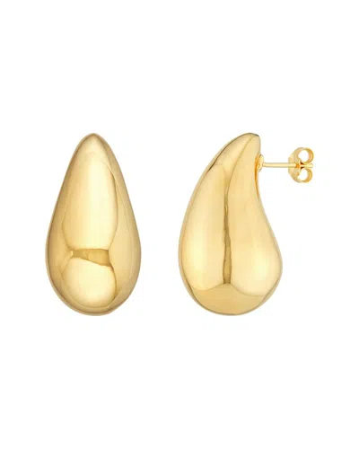 Hawley St Extra Large Puff Teardrop Dome Earrings In Gold