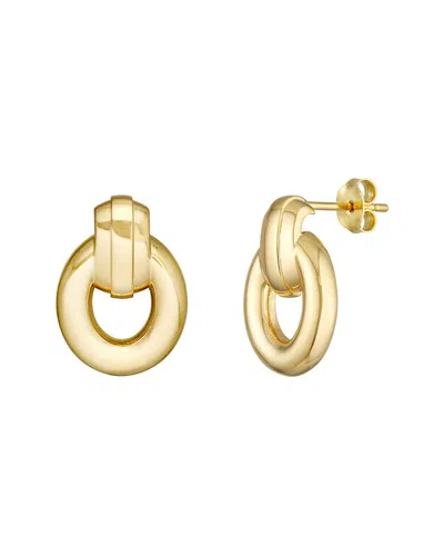 Hawley St Oval Door Knocker Dangle Earrings In Gold