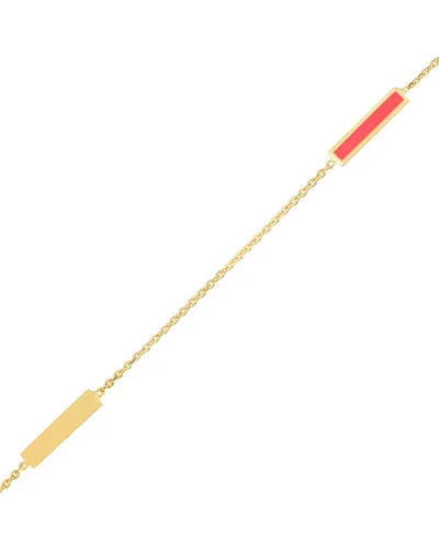 Hawley St 14k Enamel Anklet