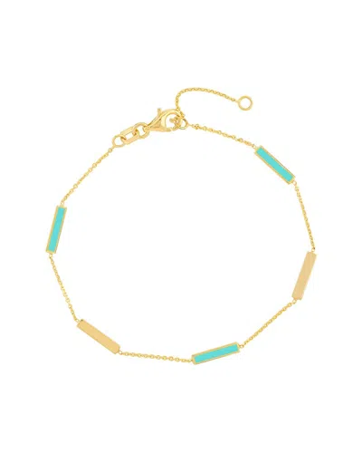 Hawley St 14k Enamel Bracelet In Multi