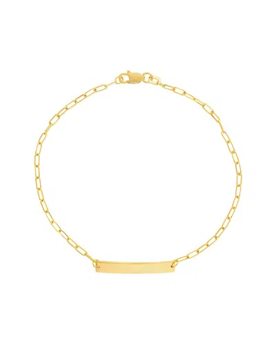 Hawley St 14k Engravable Bracelet In Gold