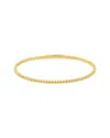 Hawley St Ribbed Flex Bracelet In Gold