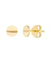 Hawley St Screw Stud Earrings On Post Back In Brown