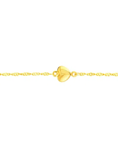 Hawley St 14k Heart Anklet