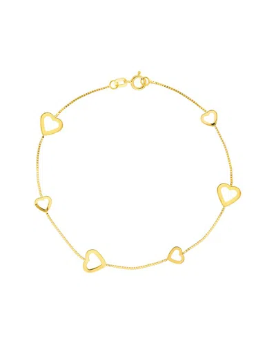 Hawley St 14k Heart Bracelet