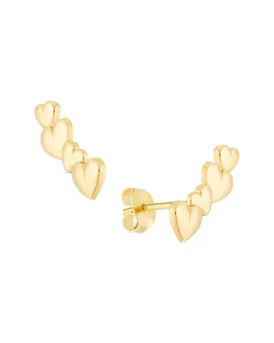 Hawley St Multi Heart Earrings In Brown