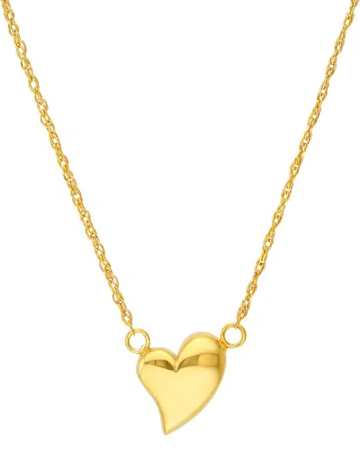 Hawley St 14k Heart Necklace In Gold