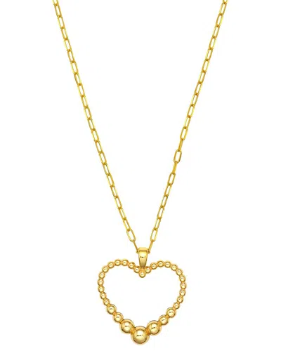 Hawley St 14k Heart Necklace In Gold