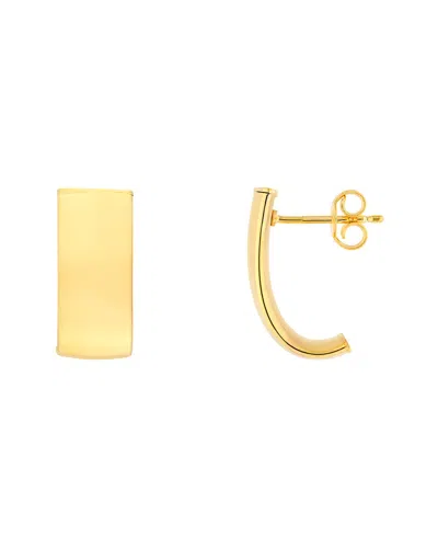 Hawley St 14k J-hoop Earrings In Gold