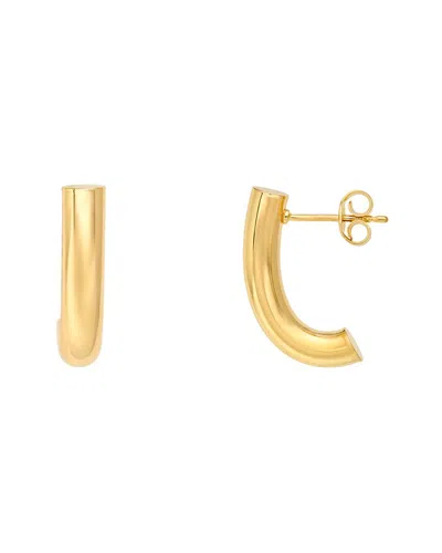 Hawley St 14k J-hoop Earrings In Gold