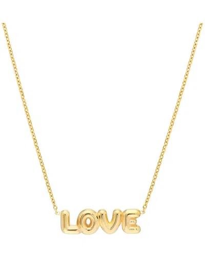 Hawley St Puff Love Necklace In Gold