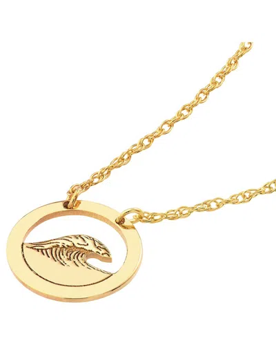 Hawley St So You Wave Open Circle Necklace In Gold