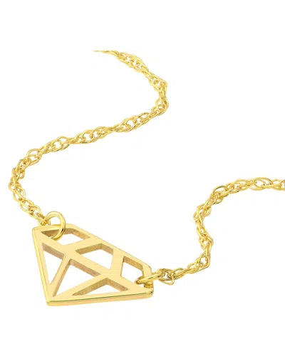 Hawley St Soyou Mini Diamond-shaped Adjustable Necklace In Gold