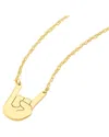 Hawley St So You Rock On Necklace In Gold