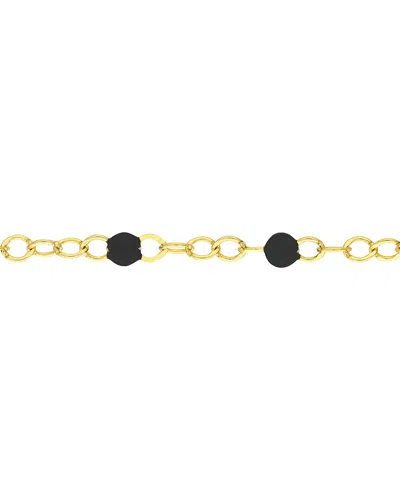 Hawley St 14k Piatto Anklet In Gold