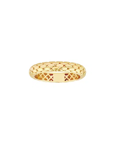 Hawley St Woven Design Band Ring In Gold