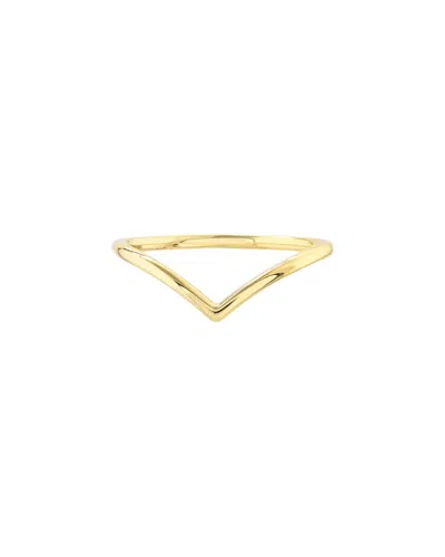 Hawley St Chevron Wire Ring 1 In Gold