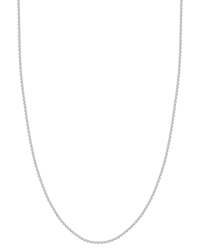Hawley St 14k Rolo Necklace In Silver