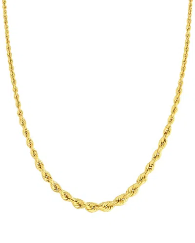 Hawley St Graduated Rope Chain Necklace In Gold