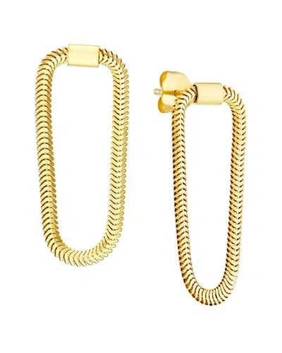Hawley St Loop Snake Chain Earrings In Gold
