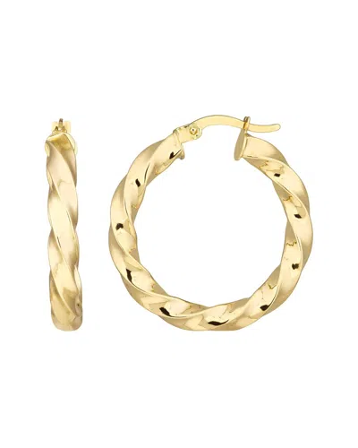 Hawley St 20x3mm Tight Twist Round Hoop Earrings In Brown