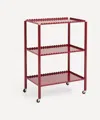 Hay Three-tier Coated-steel Trolley In High Auburn Red