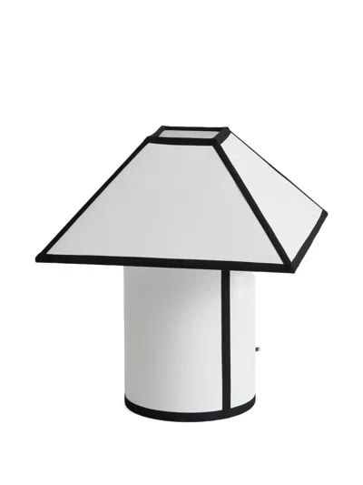 Hay Ava Pyramid Trim-detail Table Lamp In Black