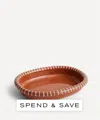Hay Barro Small Striped Terracotta Oval Dish