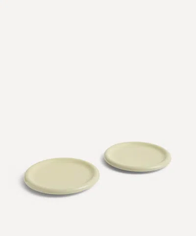 Hay Barro Plate Set Of Two In Pistachio