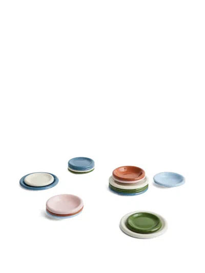 Hay Barro Plates (set Of Two) In Multi