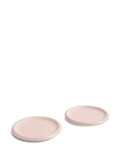 Hay Barro Plates (set Of Two) In Pink