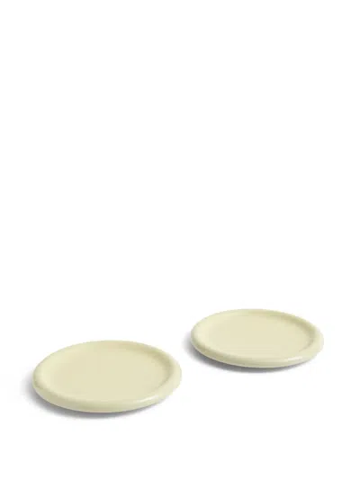 Hay Barro Round Plates (set Of Two) In Neutral