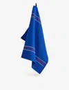 Hay Blue And Fuchsia Canteen Striped Cotton Tea Towel