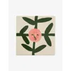 Hay Blush Face Vine La Pittura Trivet Ceramic Coaster In Multi