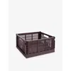Hay Bordeaux Square Colour Crate Large In Burgundy