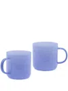 Hay Set Of 2 Borosilicate Mugs In Blue