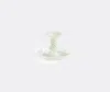 Hay Flare Striped Glass Candleholder In Green