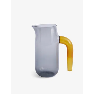 Hay Charcoal Jochen Holz Glass Jug In Gray