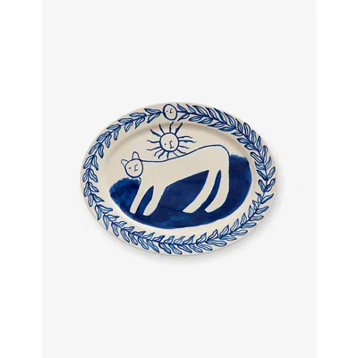 Hay Charlotte La Pittura Ceramic Oval Serving Platter