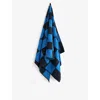 Hay Cobalt Blue Check-pattern Cotton Bath Towel