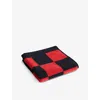 Hay Poppy Red Check-pattern Cotton Wash Cloth