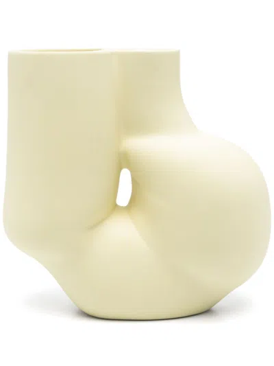 Hay Chubby Vase (19.5cm X 10.5cm) In Yellow