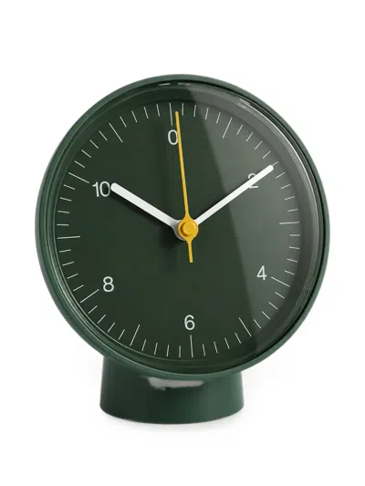 Hay Circular Pedestal Clock In Green