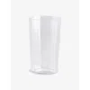 Hay Clear Angle Faceted Drinking Glass In Clear