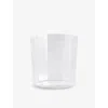 Hay Angle Wide Faceted Drinking Glass 7.5cm Clear In Clear