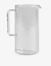 Hay Clear Borosilicate Large Square-handle Glass Jug 23cm In Clear