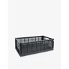 Hay Charcoal Colour Crate Large In Gray